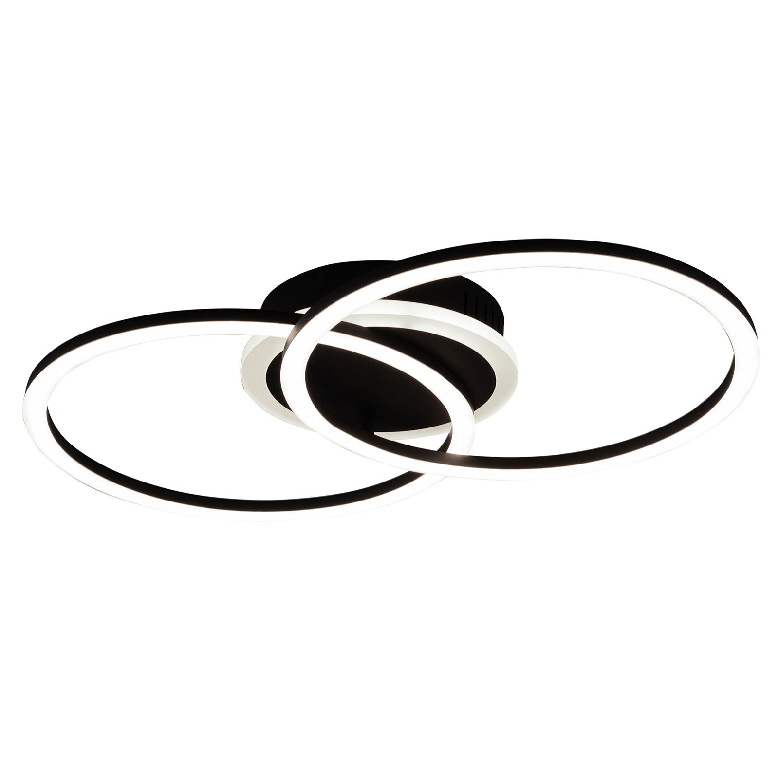 LED-Deckenlampe - schwarz matt - 50 cm