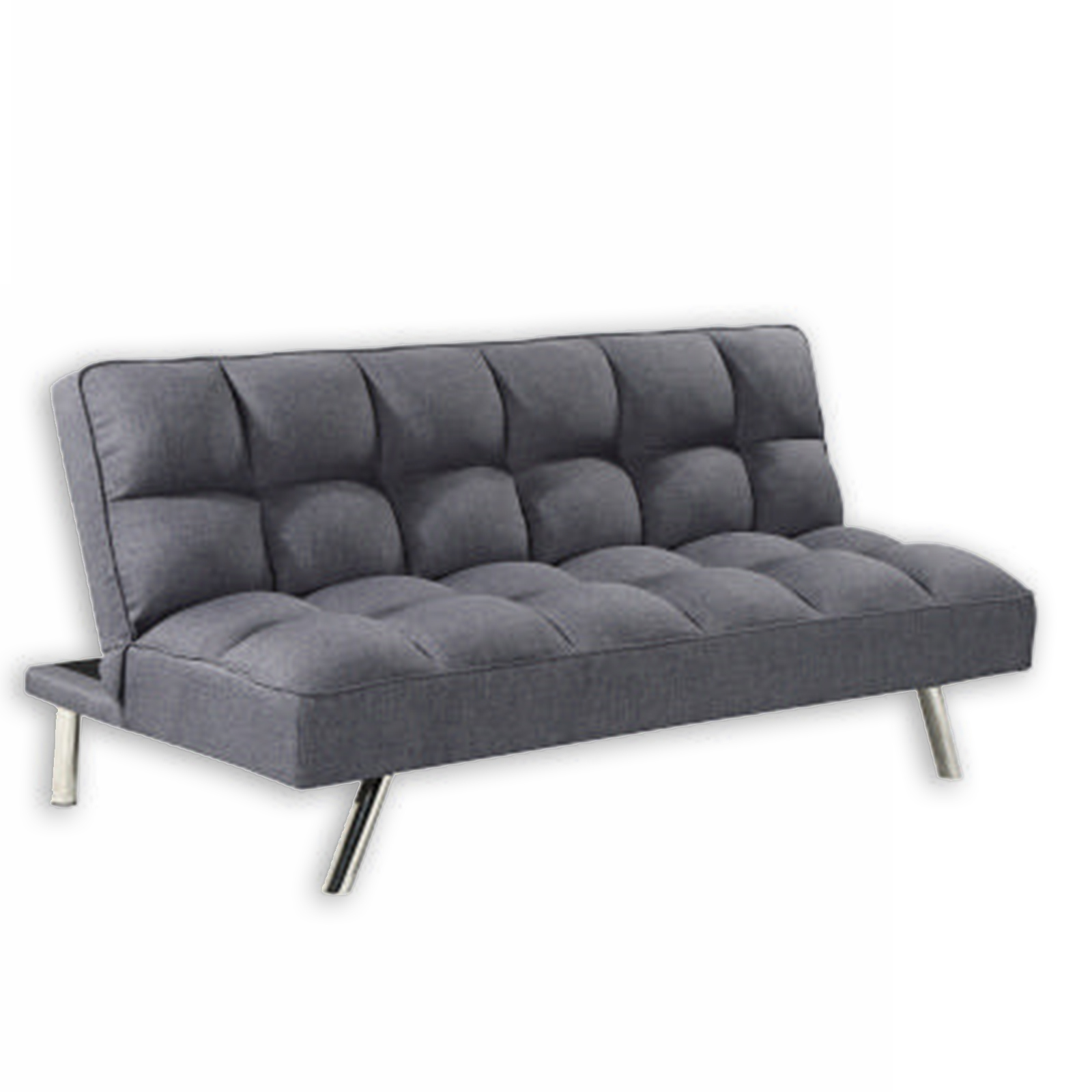 Schlafsofa CHECKER - grau - mit Liegefunktion
