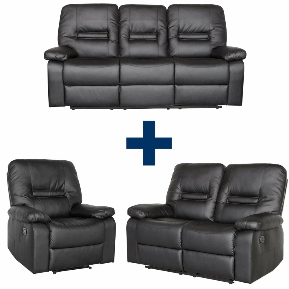 Set MARY 2 Sofas mit Sessel mit Relaxfunktion Online bei ROLLER