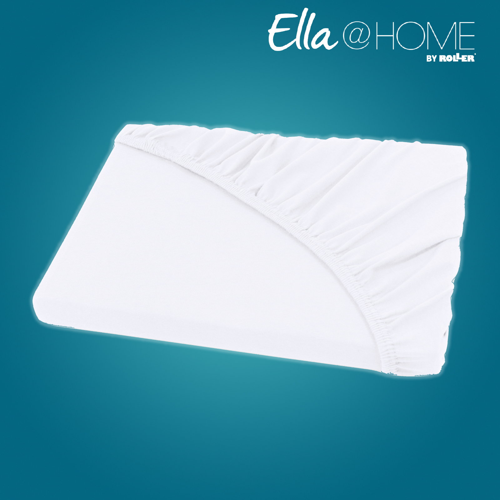 Ella@HOME Jersey-Boxspring-Spannbettlaken - weiß - 180x200 ...