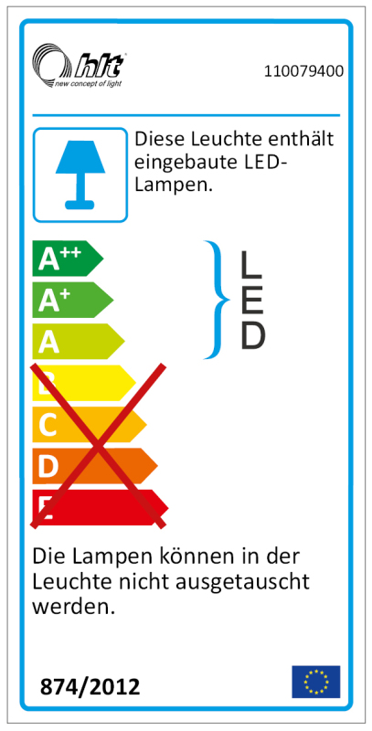 4-teilige Wohnwand - weiß - mit Beleuchtung