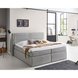 Boxspringbett - hellgrau - H3 - 180x200 cm