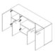 Sideboard - Sandeiche - 169,3 cm breit