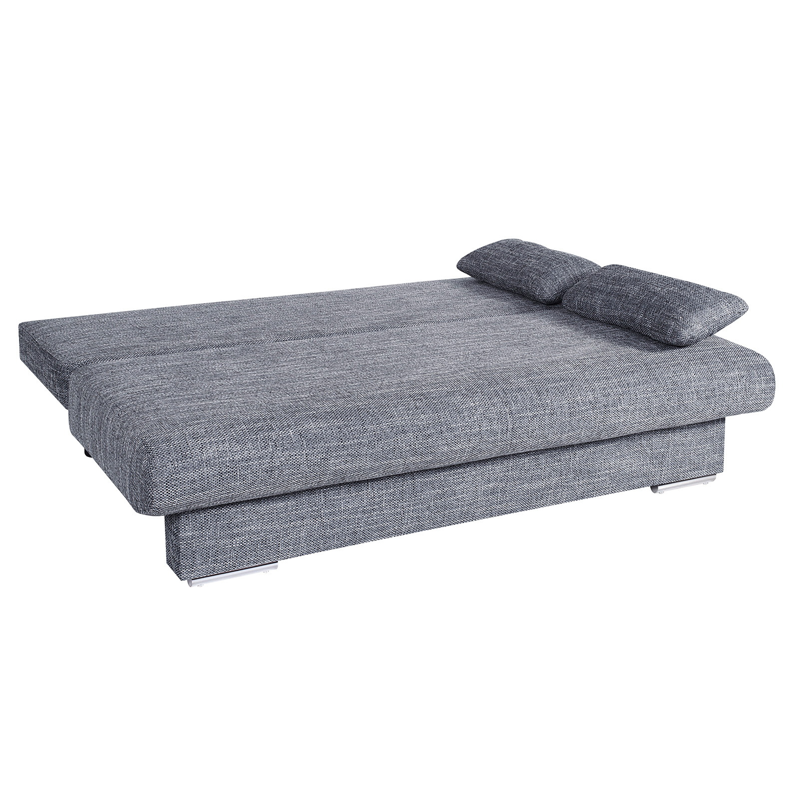 Schlafsofa - grau - inklusive Kissen
