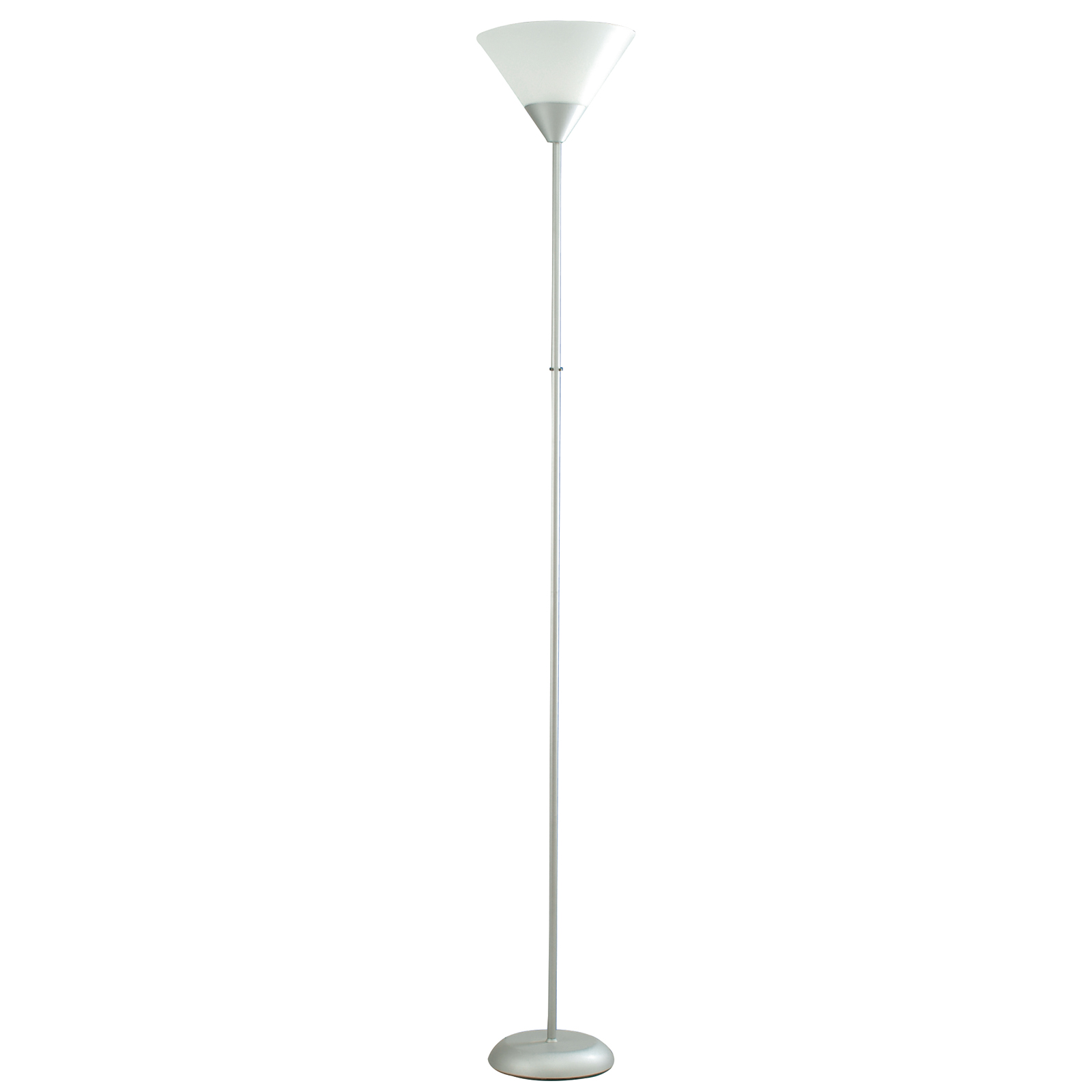 Deckenfluter - silber-weiß - 178 cm
