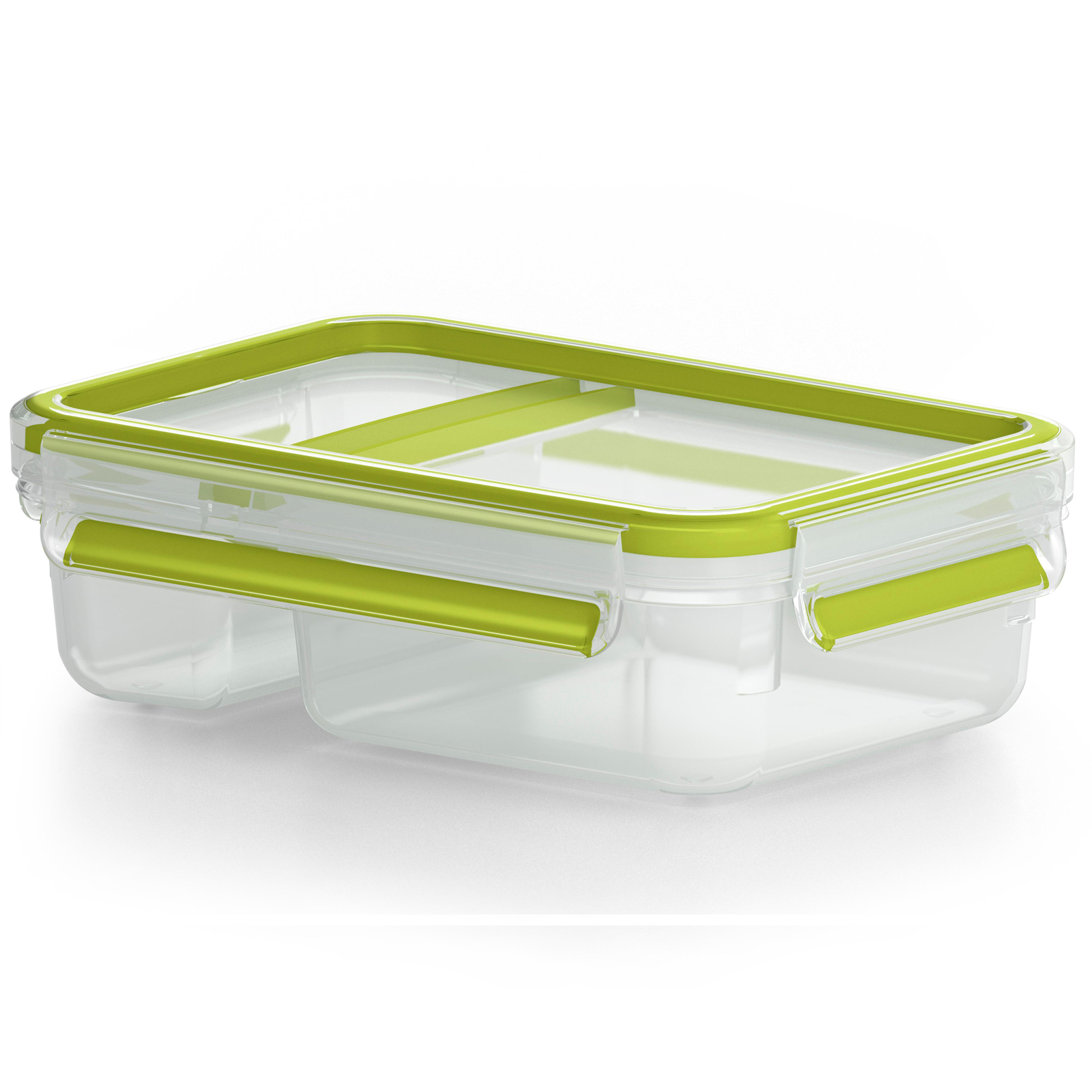 Joghurtbox - transparent-grün - Kunststoff - Knickkante