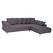 Ecksofa - nougat - beidseitig montierbar