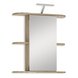 Spiegelschrank - Sonoma Eiche - mit Beleuchtung - 67 cm breit