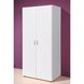 Drehtürenschrank - weiß - 80 cm breit