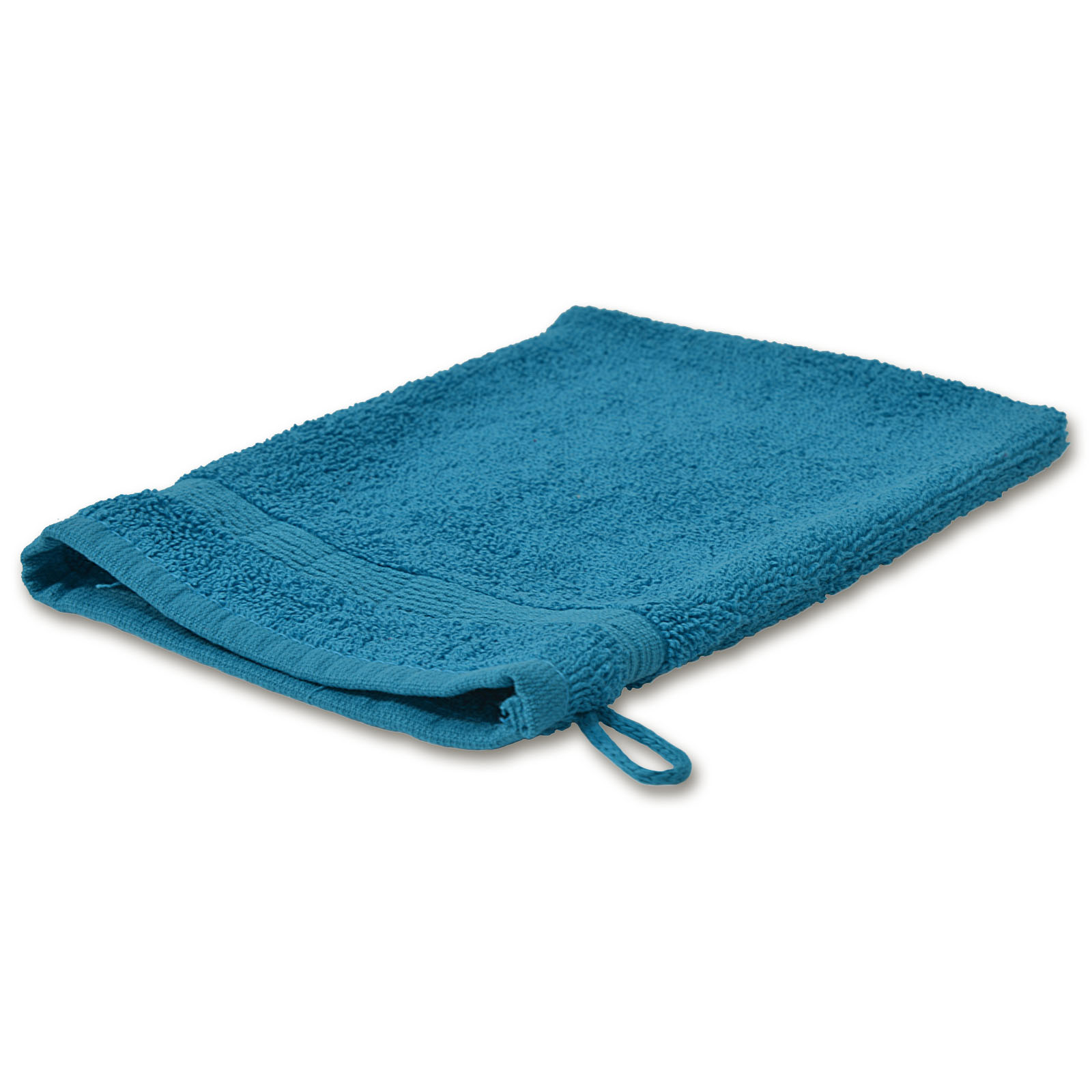 Calimosa Waschhandschuh - türkis - Baumwolle - 15x21 cm