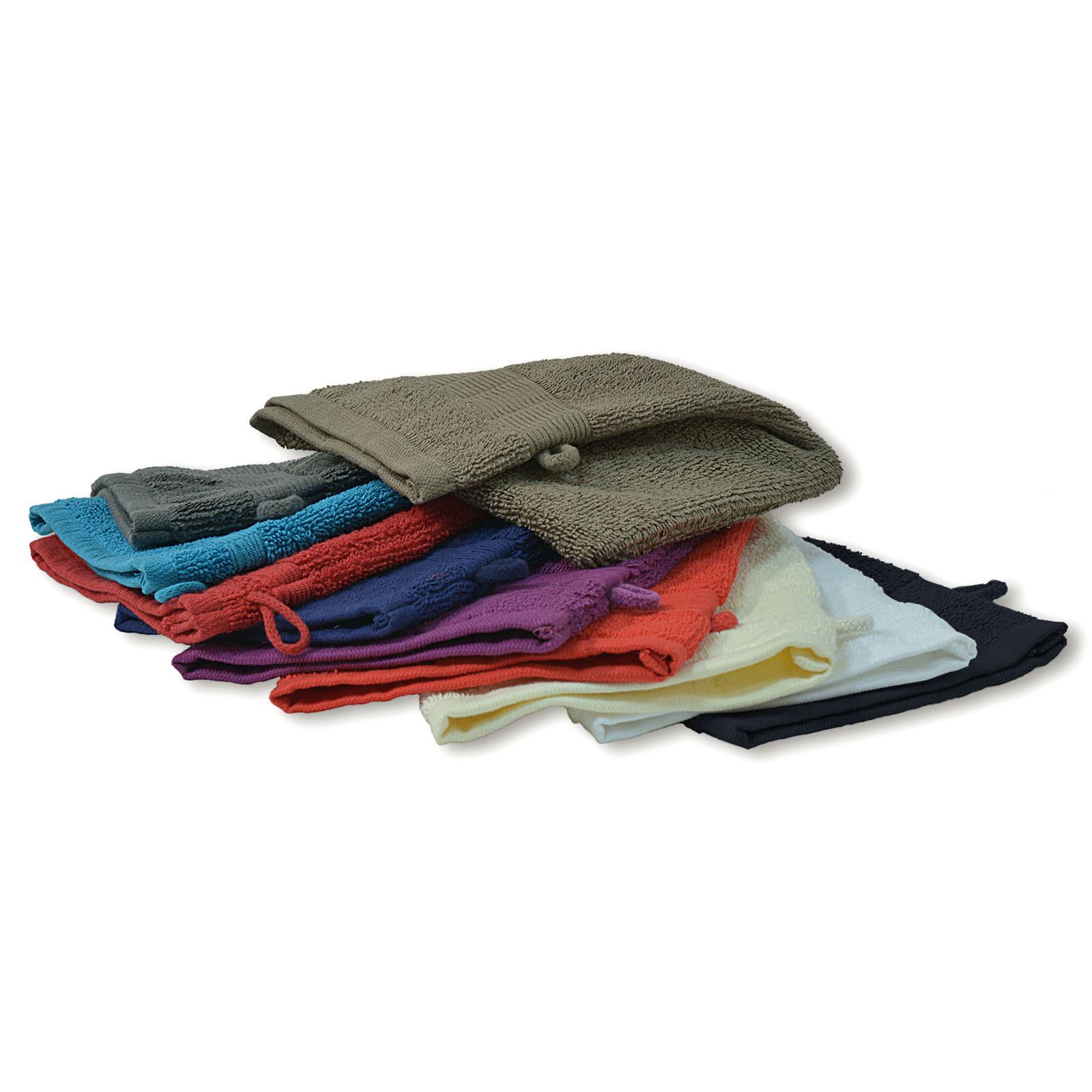 Waschhandschuh - lila - Baumwolle - 15x21 cm