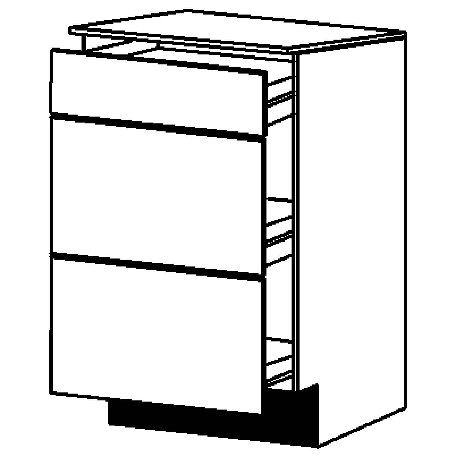 Topfschrank - Sonoma Eiche - 50 cm