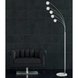 LED-Stehlampe - chrom - 5-flammig - 0486005700