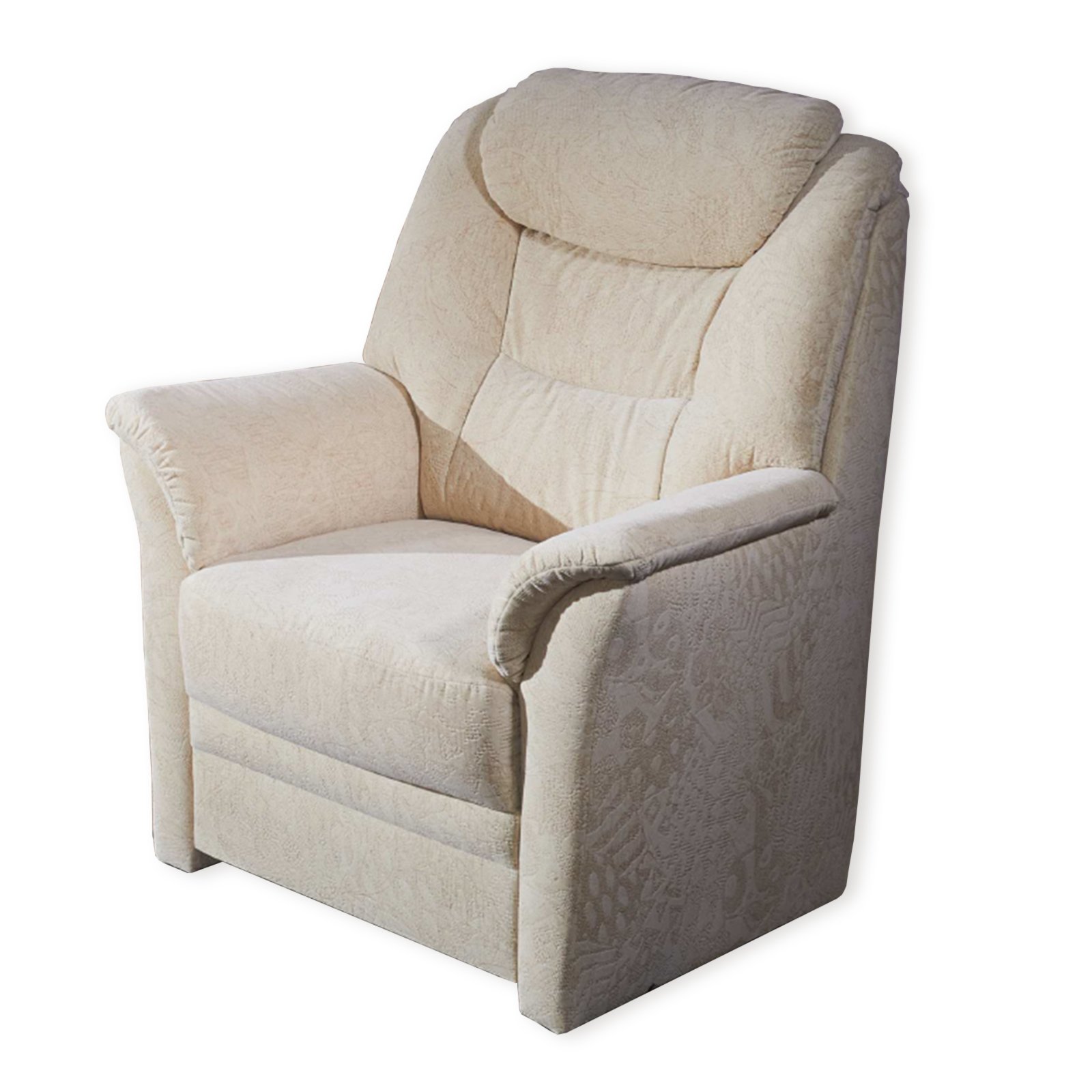 Sessel - beige gemustert - weich gepolstert | Fernseh- & Relaxsessel