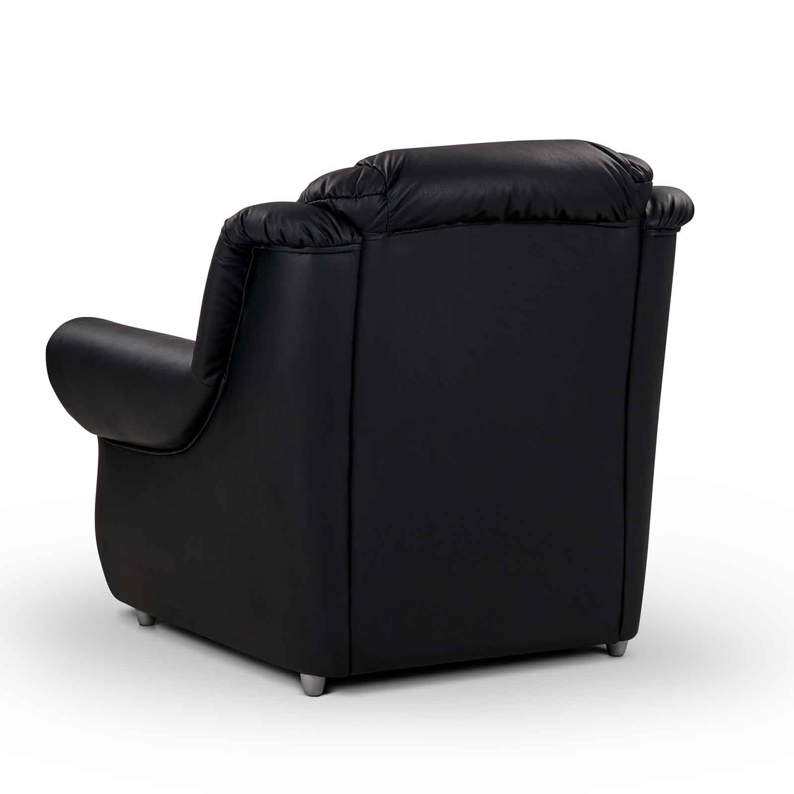 Sessel - schwarz - Kunstleder