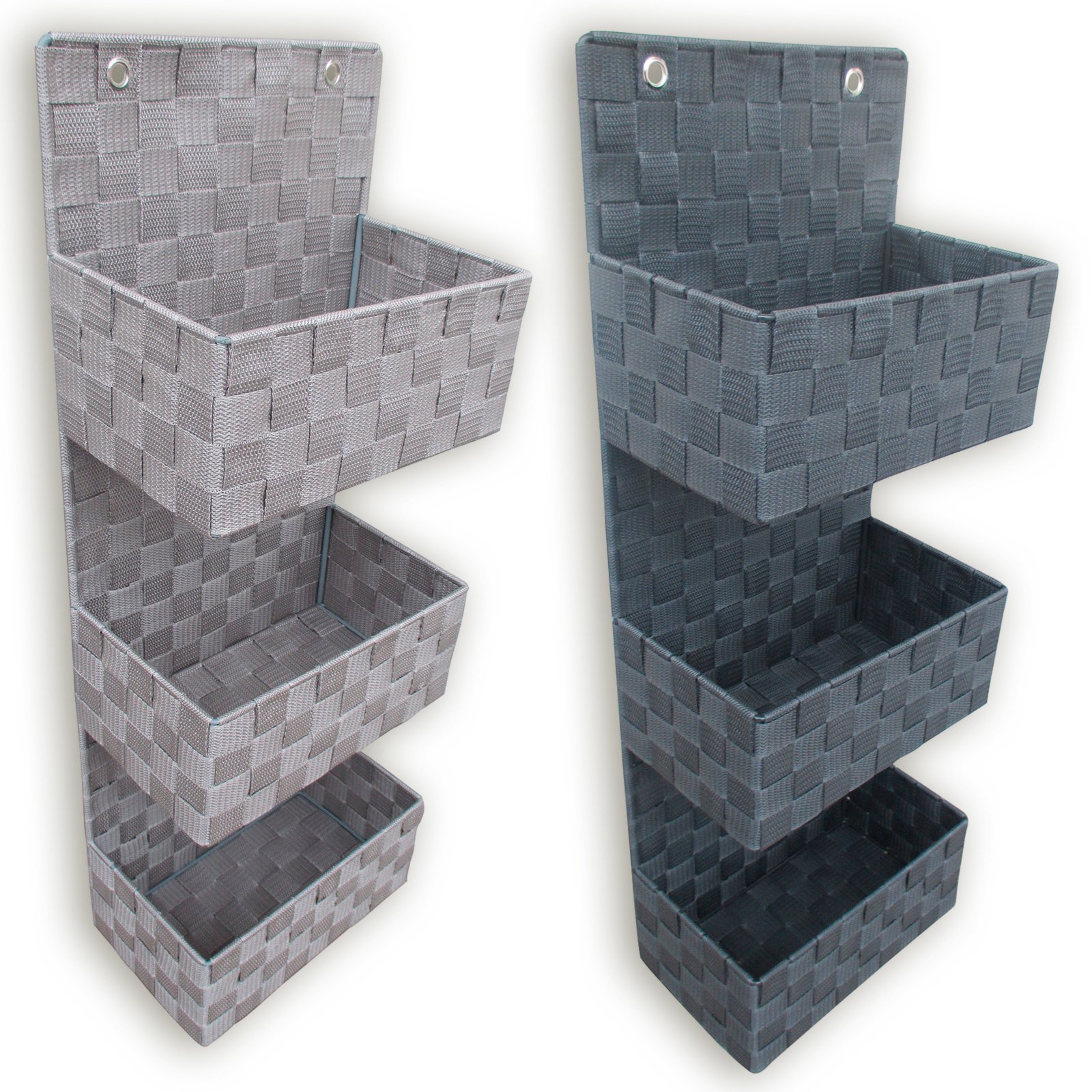 Wand-Aufbewahrungskörbe - 3 Ablagen - sortiert | Online bei ROLLER kaufen