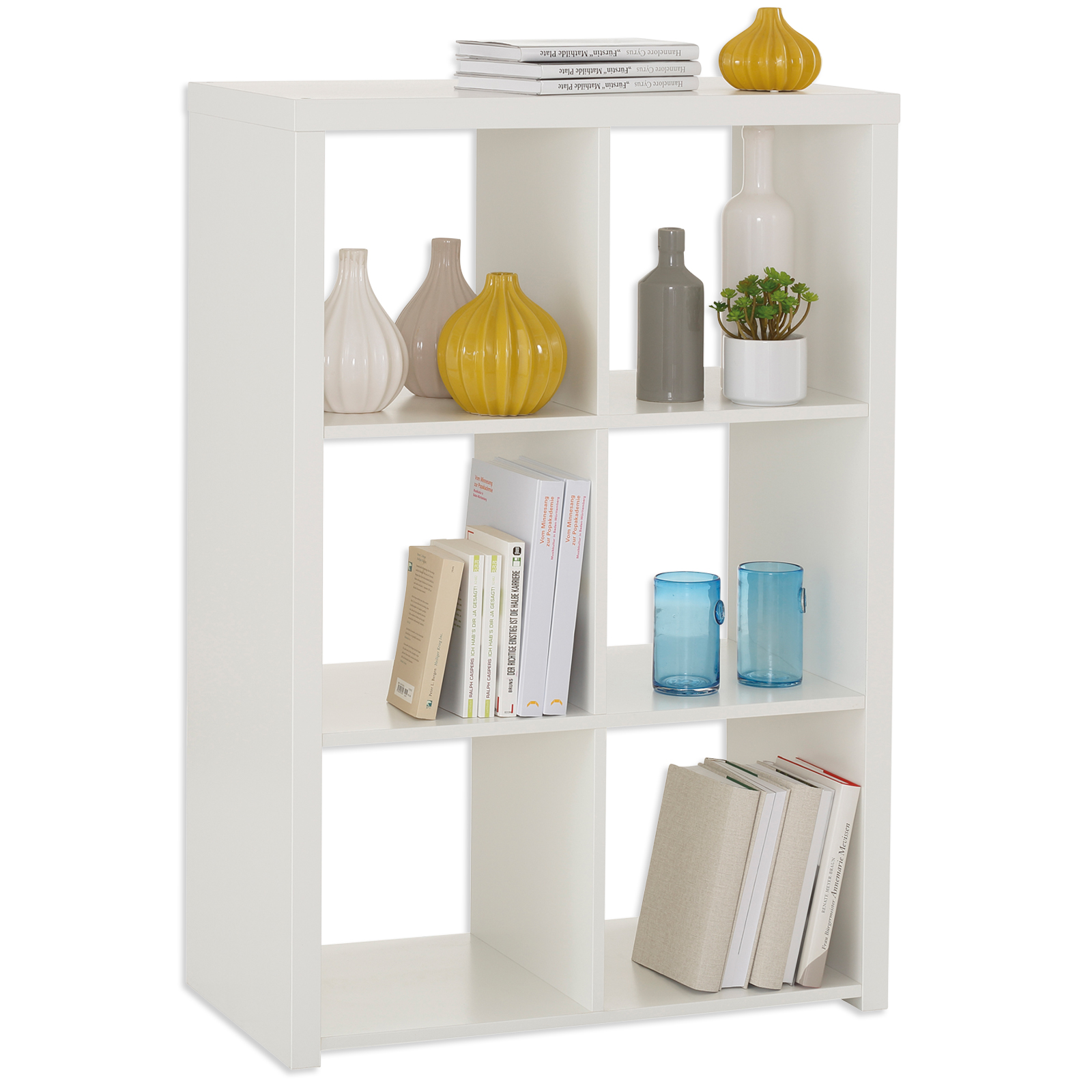 Regal - weiß - 3x2 Fächer