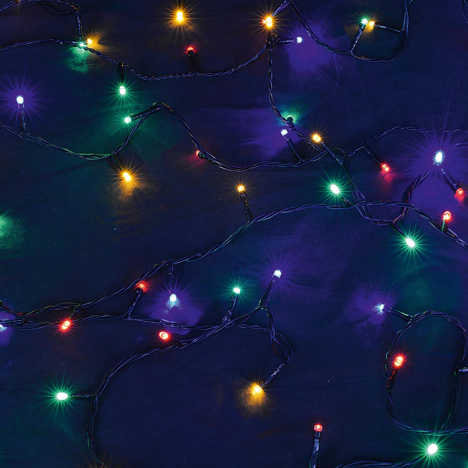 LED-Lichterkette - bunt - 21 Meter