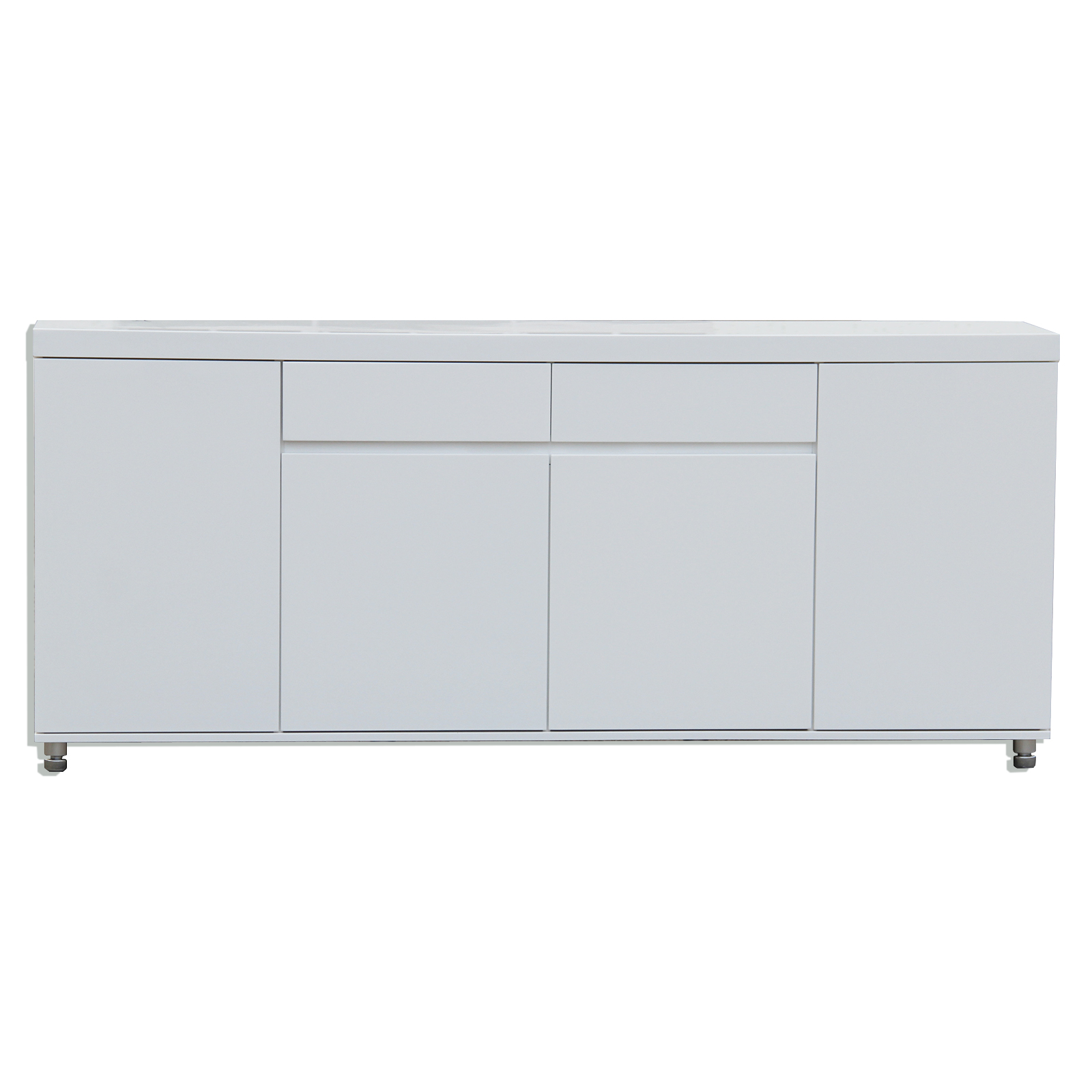 Sideboard - weiß Hochglanz - 4 Türen - 193 cm breit