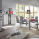 Highboard - Beton-Optik - weiß - mit Beleuchtung