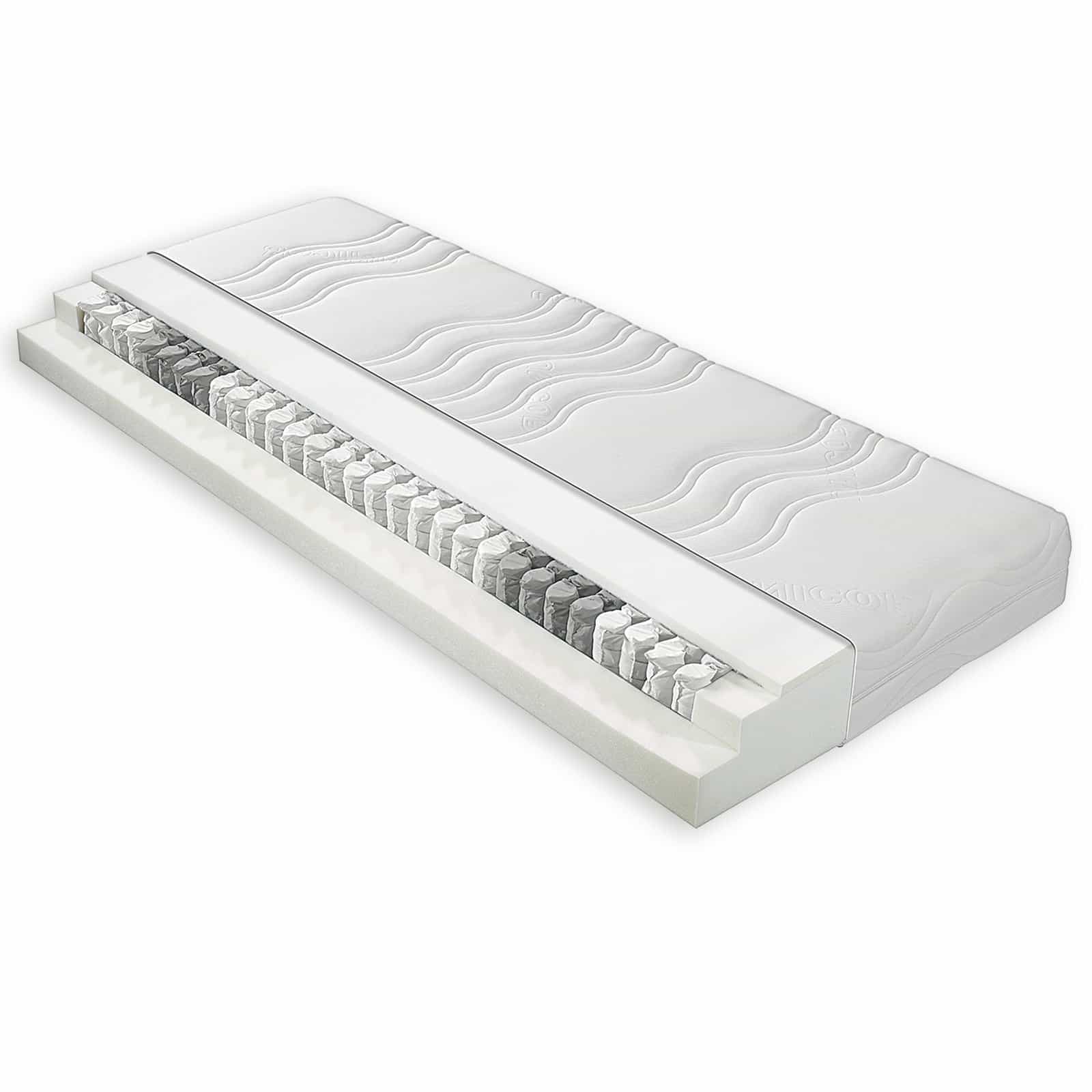 5-Zonen Taschenfederkernmatratze UNICOR - 90x200 cm - H3