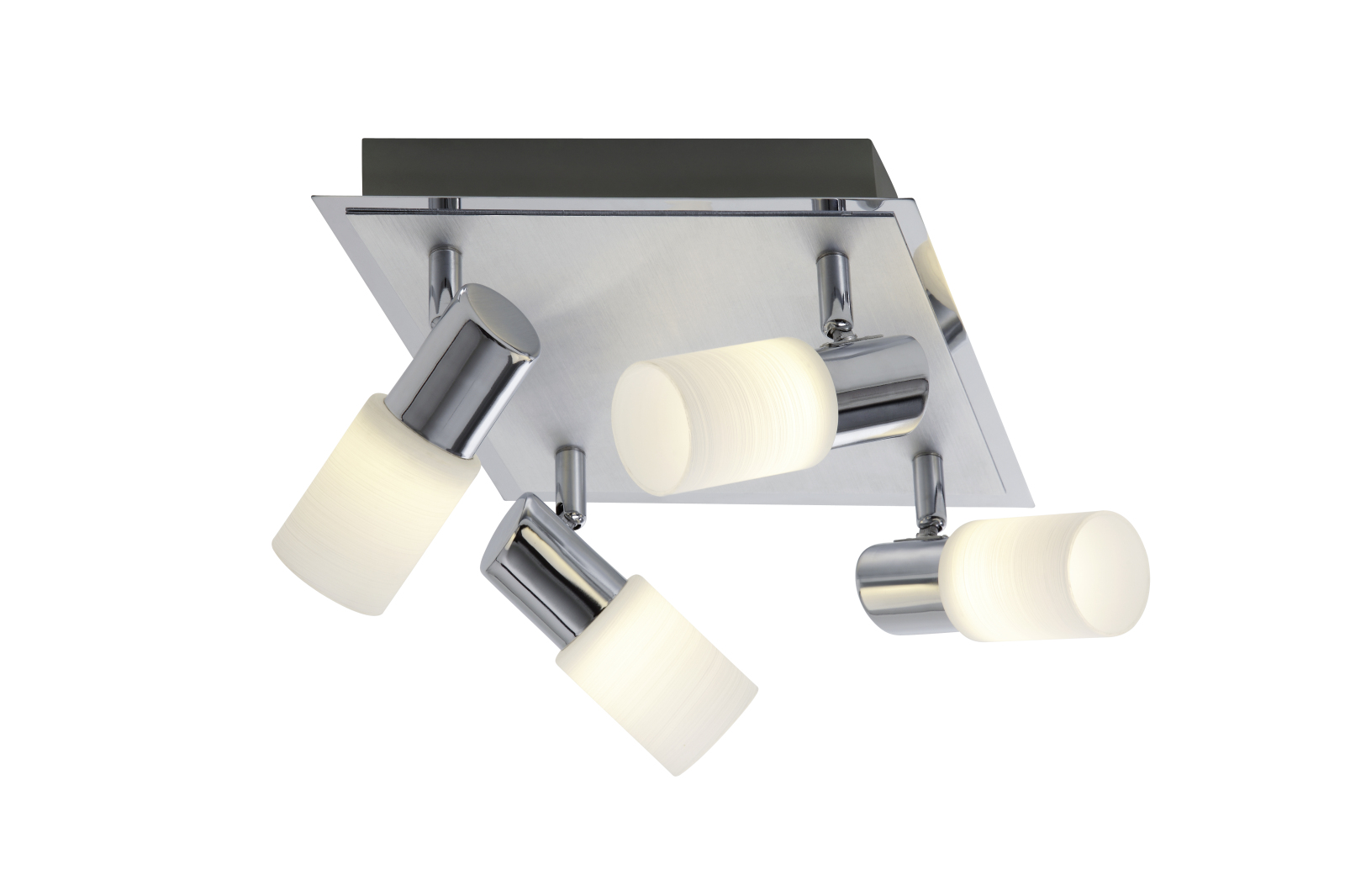 LED-Deckenstrahler eckig - Aluminium