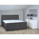 Boxspringbett - grau - Taschenfederkern - H3 - 180x200 cm