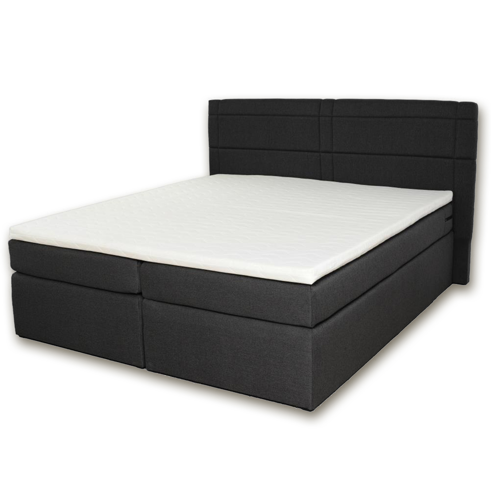 Boxspringbett - schwarz - H3 - 180x200 cm