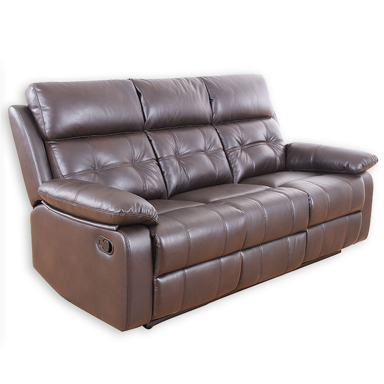 3-Sitzer Sofa - dunkelbraun - Kunstleder - Relaxfunktion | Online bei ROLLER kaufen
