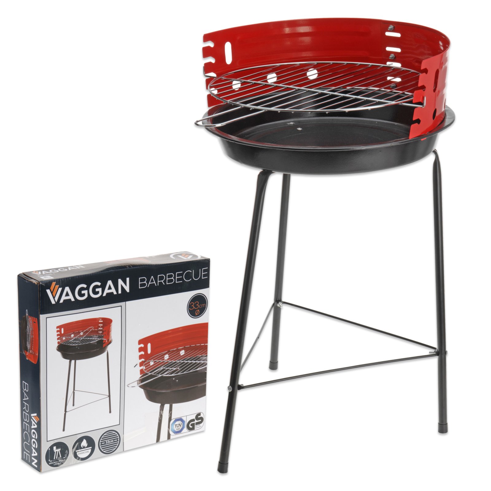 Standgrill rotschwarz Metall Möbelhaus ROLLER Standgrill rotschwarz Metall Möbelhaus ROLLER