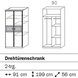 Kleiderschrank KATE - weiß - rosa - Prinzessin