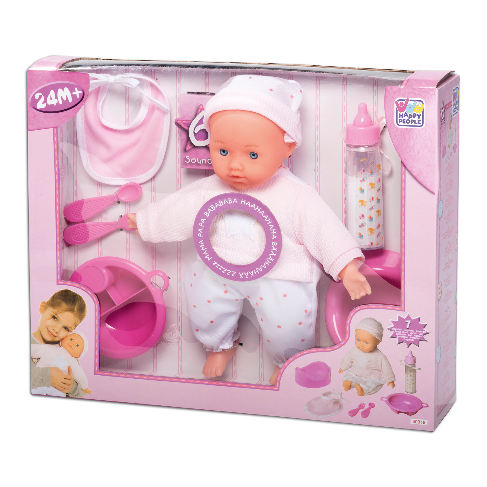 Babypuppe - rosa - 30 cm
