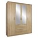 Kombi-Drehtürenschrank - Sonoma Eiche - 4-türig - 181 cm breit