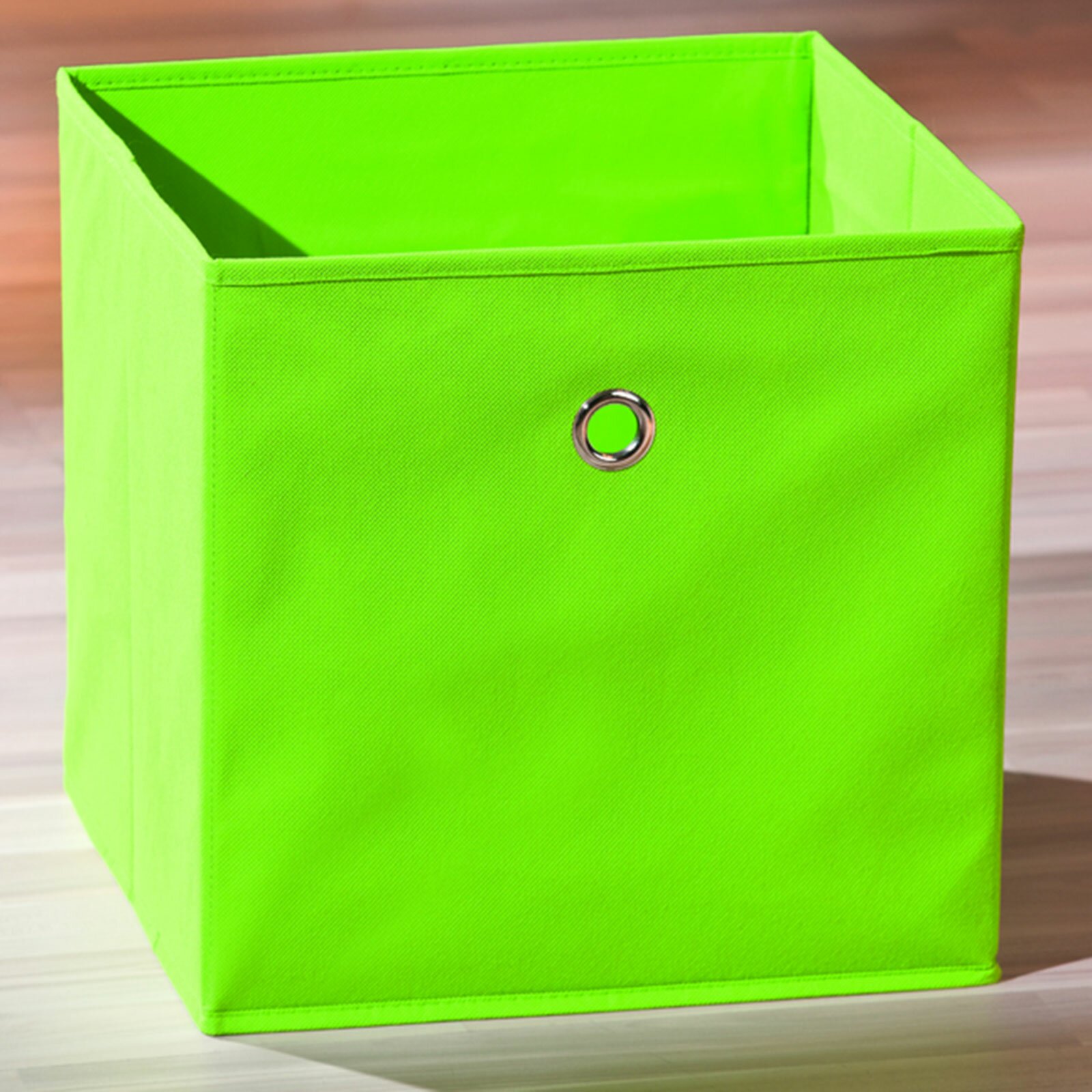 Faltbox WINNY - grün - mit Metallöse - 32x32 cm