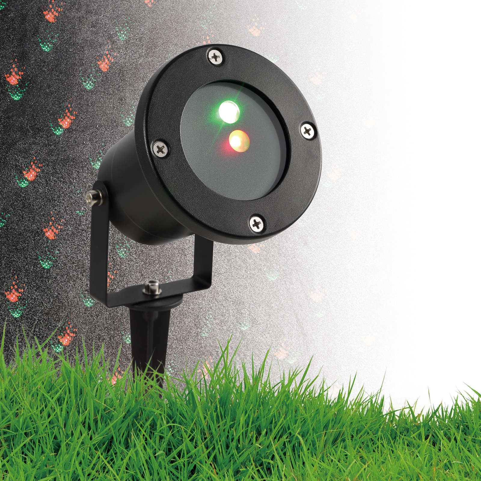 LAMPURA Laserprojektor-Erdspieß - schwarz - mit Fernbedienung