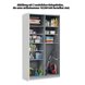 Mehrzweckschrank - Sonoma Eiche-weiß - 120 cm breit