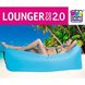 Luftsofa - blau - 180 cm