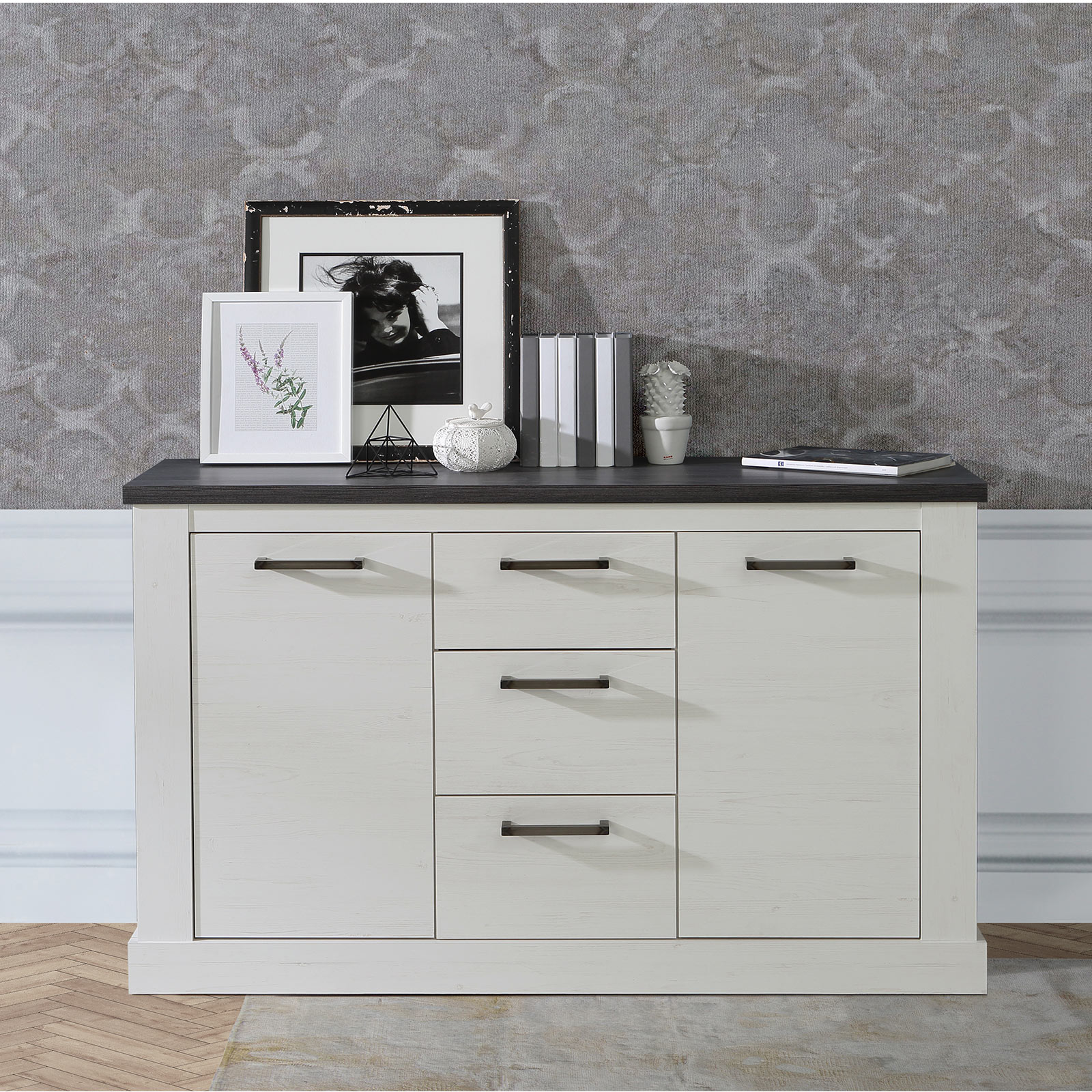 Kommode Pinie weißTocuhwood 141 cm Online bei