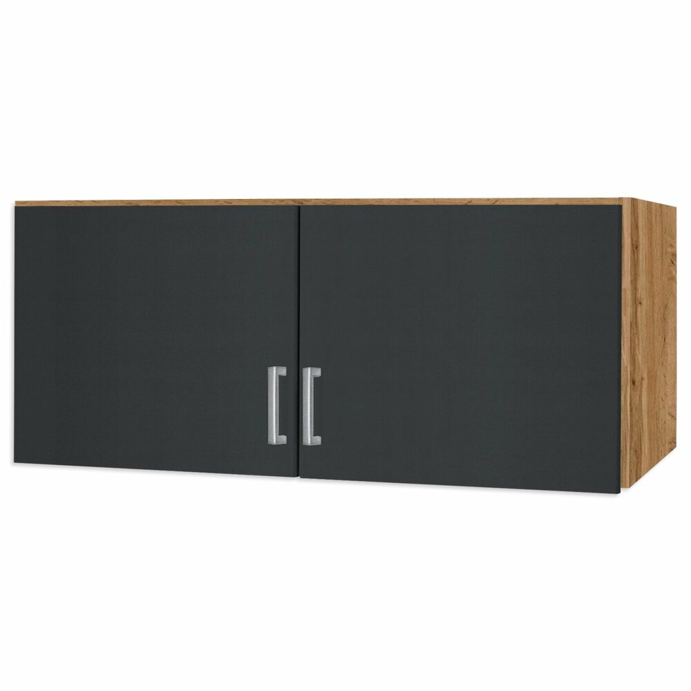 Schrankaufsatz BREMEN EXTRA - Wotan Eiche-grau - 91 cm