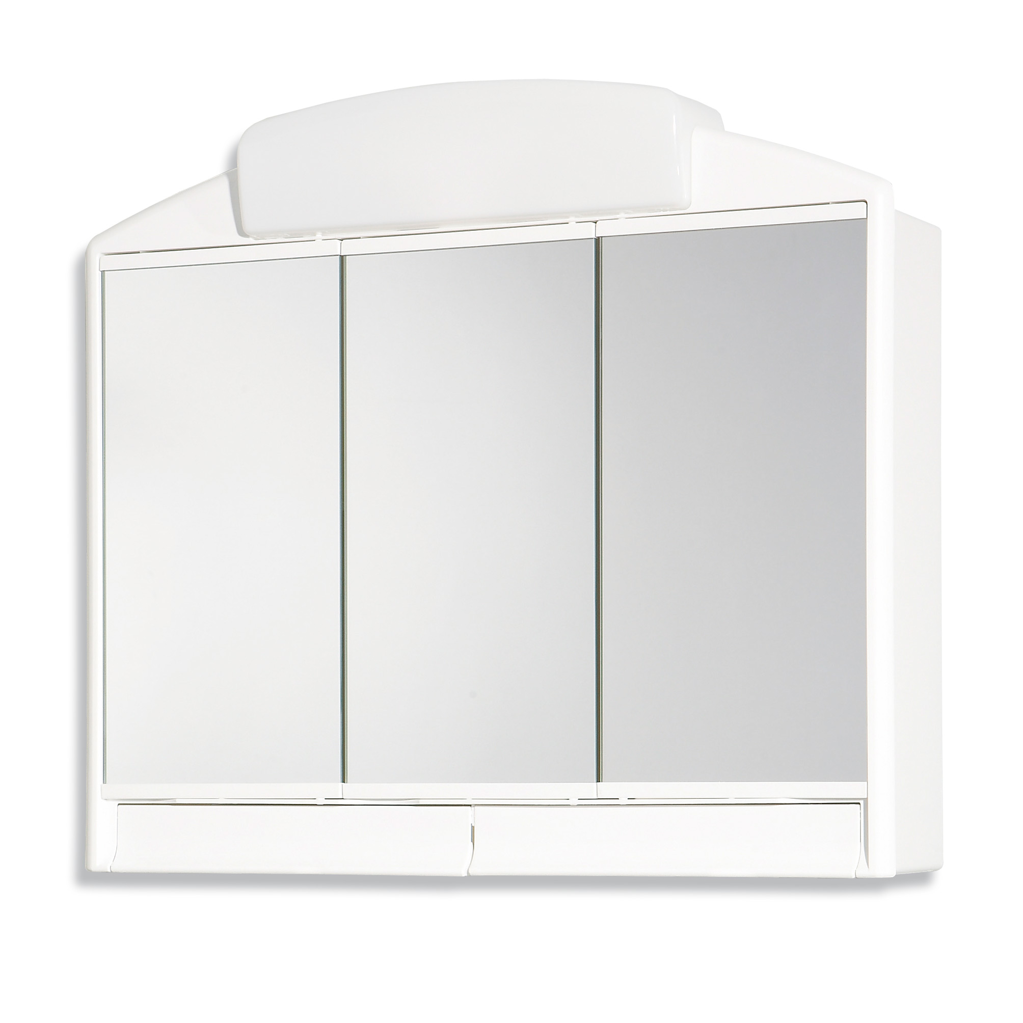 Spiegelschrank - weiß - Beleuchtung - 59 cm breit