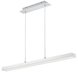 LED-Pendelleuchte AGANO - alu-weiß matt - 150 cm