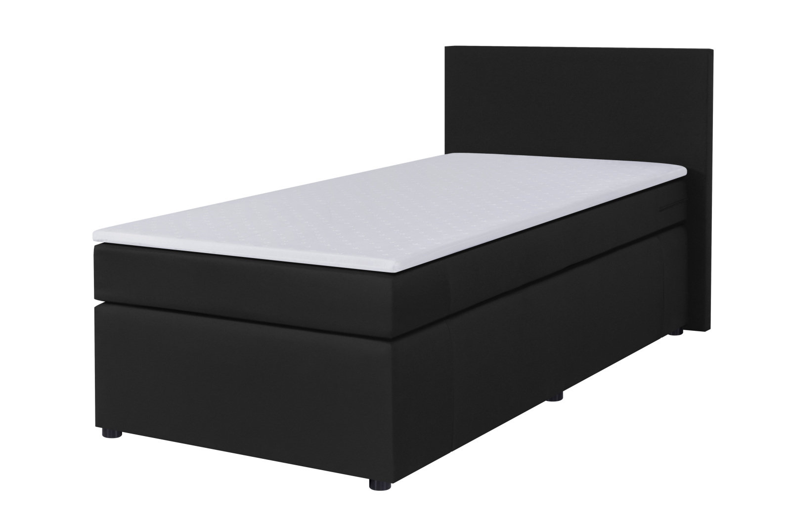 Boxspringbett - H3 - graphit - 90x200 cm