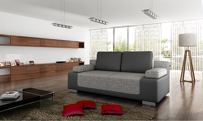 Schlafsofa Leder