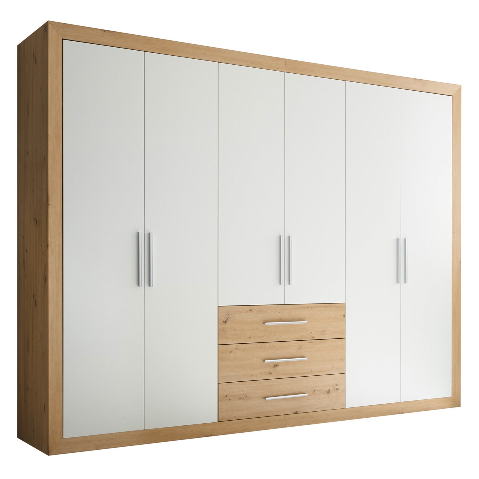 Kleiderschrank - Artisan Eiche - weiß - 12 cm Kleiderschrank - Artisan Eiche - weiß - 12 cm