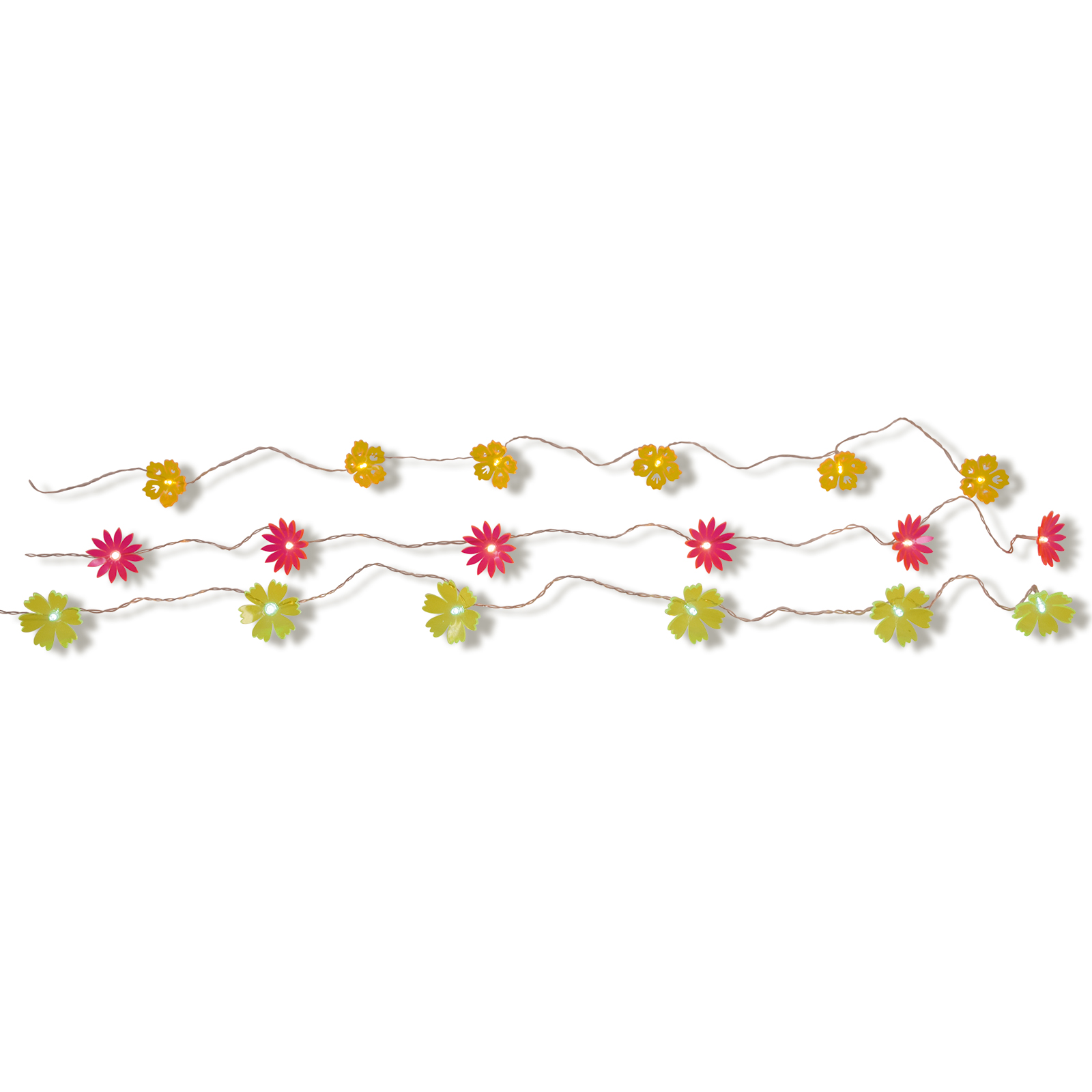 Blumen-Girlande - farbig sortiert - 136 cm