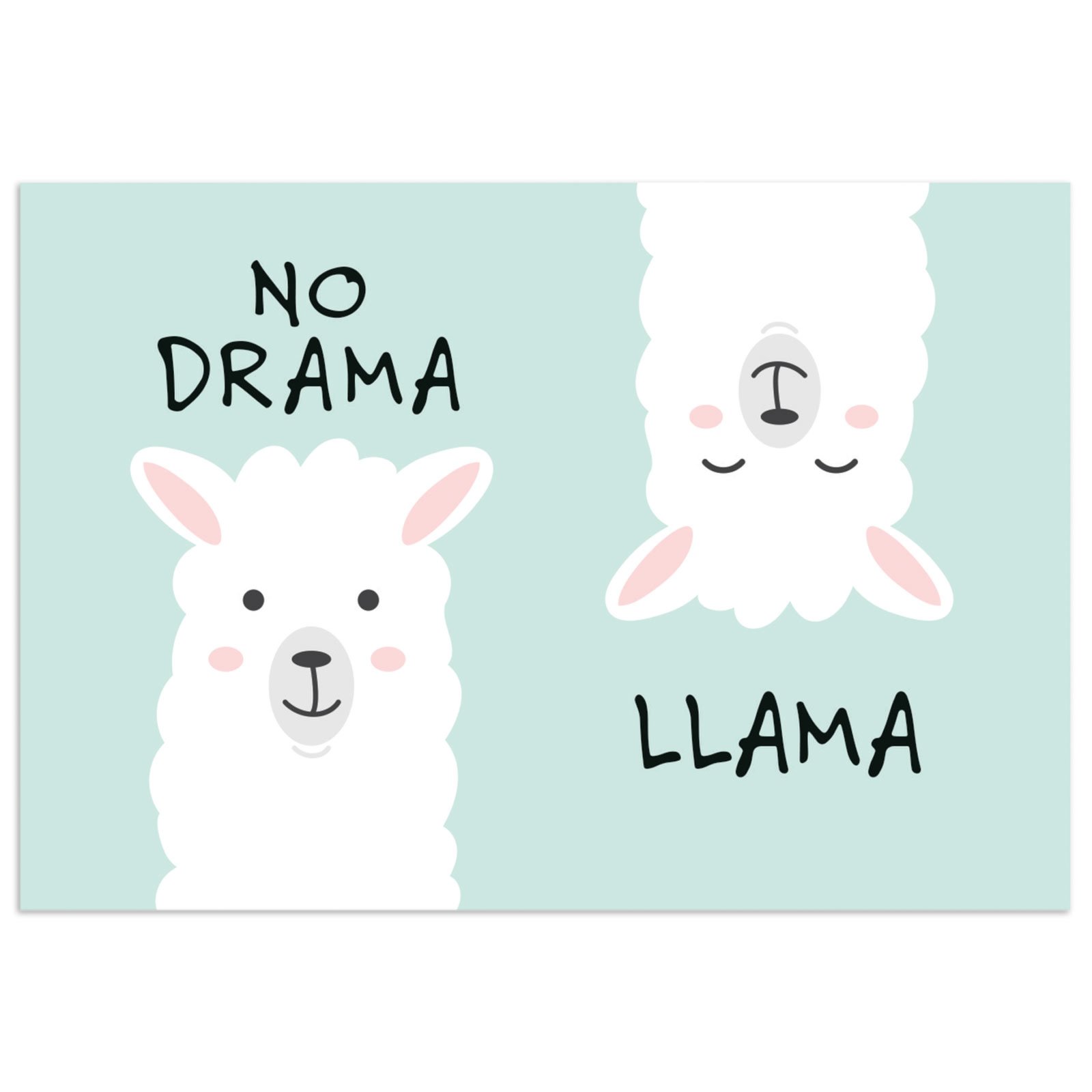 Wandtattoo - No Drama Lama Motiv - selbstklebend | Online bei ROLLER kaufen