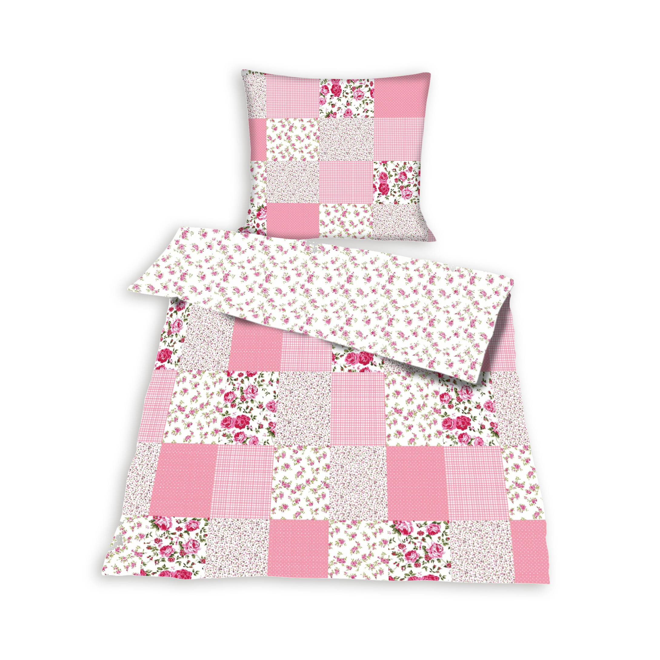 Bettwäsche - rosa - Baumwolle - 135x200 cm | Online bei ROLLER kaufen