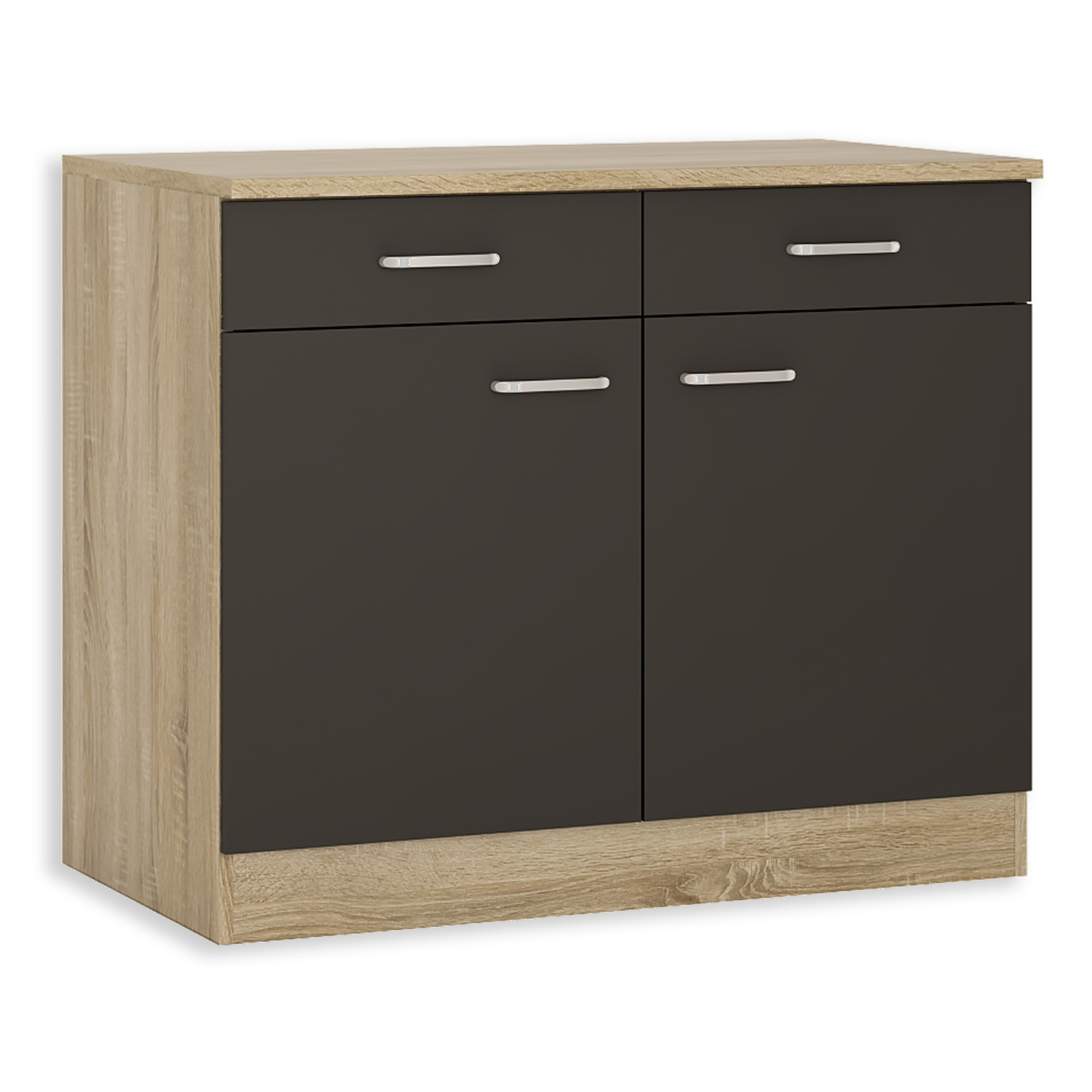 Anrichte - anthrazit-Sonoma Eiche - 100 cm breit