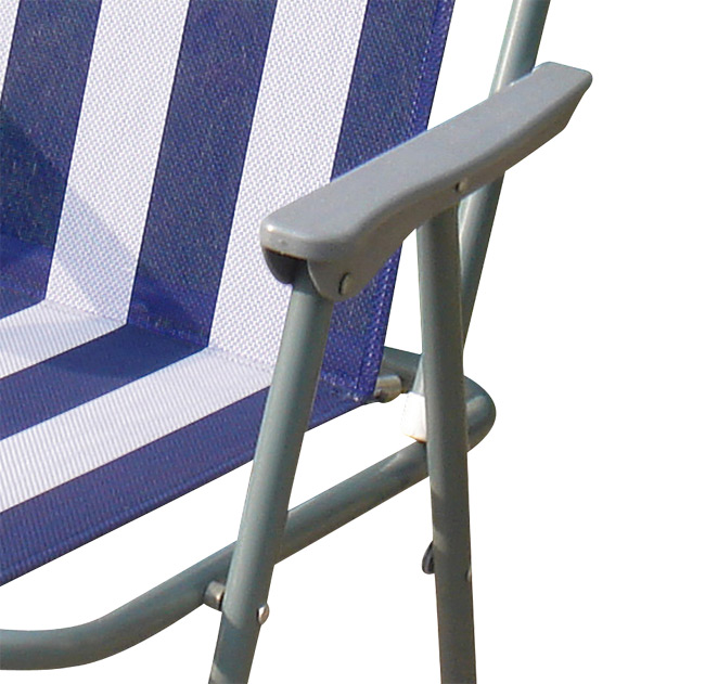Gardiola Klappstuhl - blau-weiß - klappbar - 50x80 cm