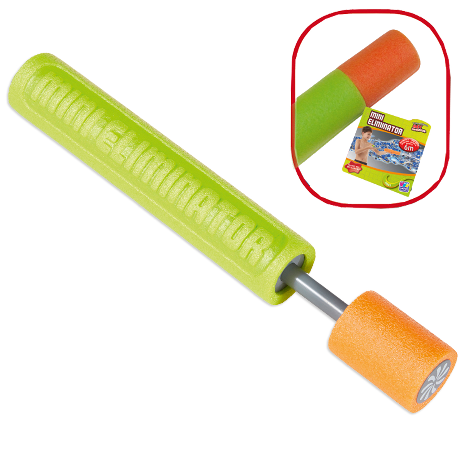 Wasserspritze - orange-grün - 33 cm lang